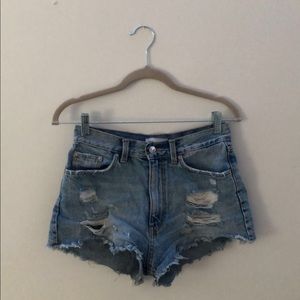 cut off denim shorts
